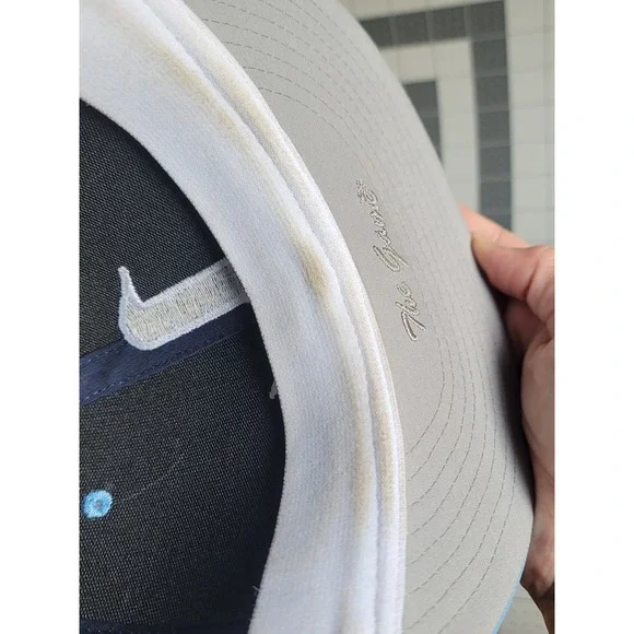 The Game Pro Baseball Hat Men's Large Navy Blue Cap Letter L embroidered - Picture 6 of 6